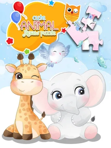 Portada de Cute animal jigsaw puzzle