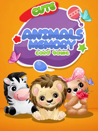 Portada de Cute Animals Memory Card Game