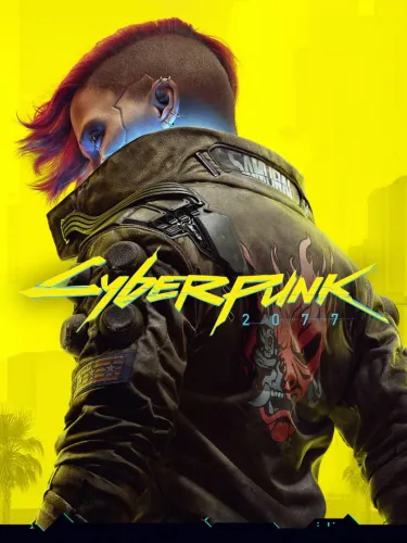 Portada oficial del videojuego Cyberpunk 2077