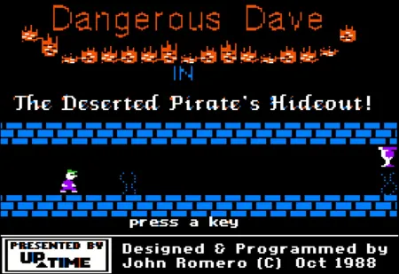 Portada de Dangerous Dave in the Deserted Pirate’s Hideout