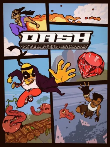 Portada de DASH: Danger Action Speed Heroes
