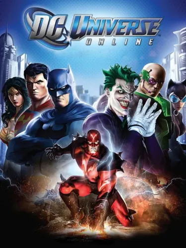 Portada oficial del videojuego DC Universe Online
