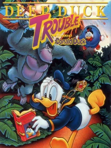 Portada de Deep Duck Trouble Starring Donald Duck