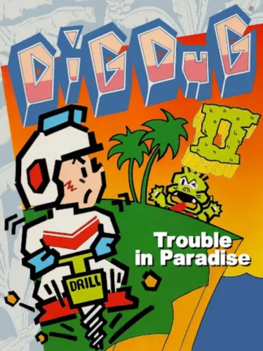 Portada de Dig Dug II: Trouble in Paradise