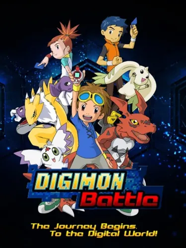 Portada oficial del videojuego Digimon Battle
