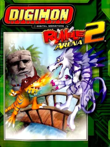 Portada oficial del videojuego Digimon Rumble Arena 2