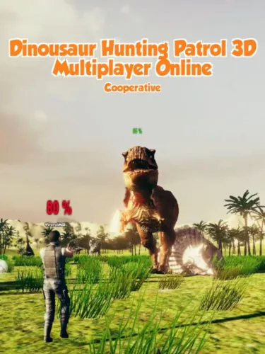 Portada de Dinosaur Hunting Patrol 3D Multiplayer Online
