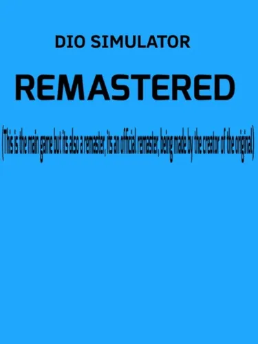 Portada de Dio Simulator Remastered