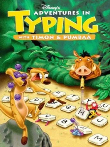 Portada de Disney’s Adventures in Typing with Timon & Pumbaa