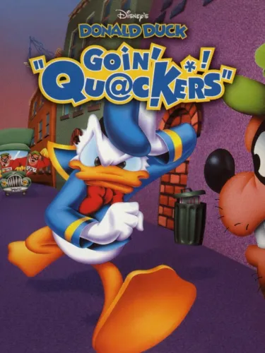 Portada oficial del videojuego Disney’s Donald Duck: Goin’ Quackers