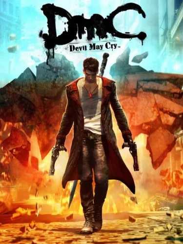 Portada oficial del videojuego DmC: Devil May Cry