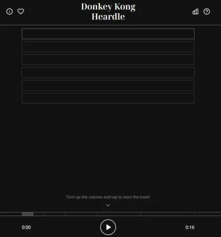 Portada de Donkey Kong Heardle