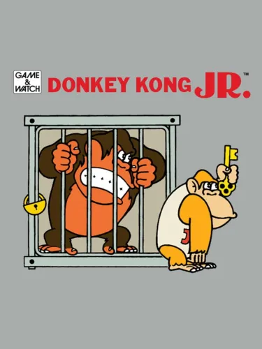 Portada oficial del videojuego Donkey Kong Jr.