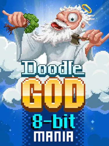 Portada oficial del videojuego Doodle God: 8-bit Mania