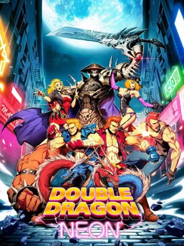 Portada de Double Dragon Neon