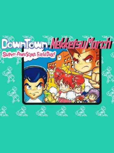 Portada oficial del videojuego Downtown Nekketsu March Super-Awesome Field Day!