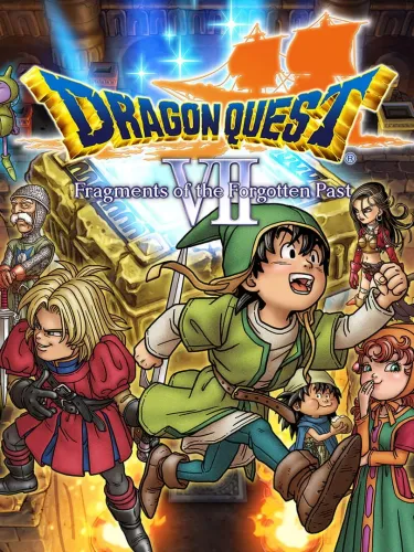 Portada oficial del videojuego Dragon Quest VII: Fragments of the Forgotten Past