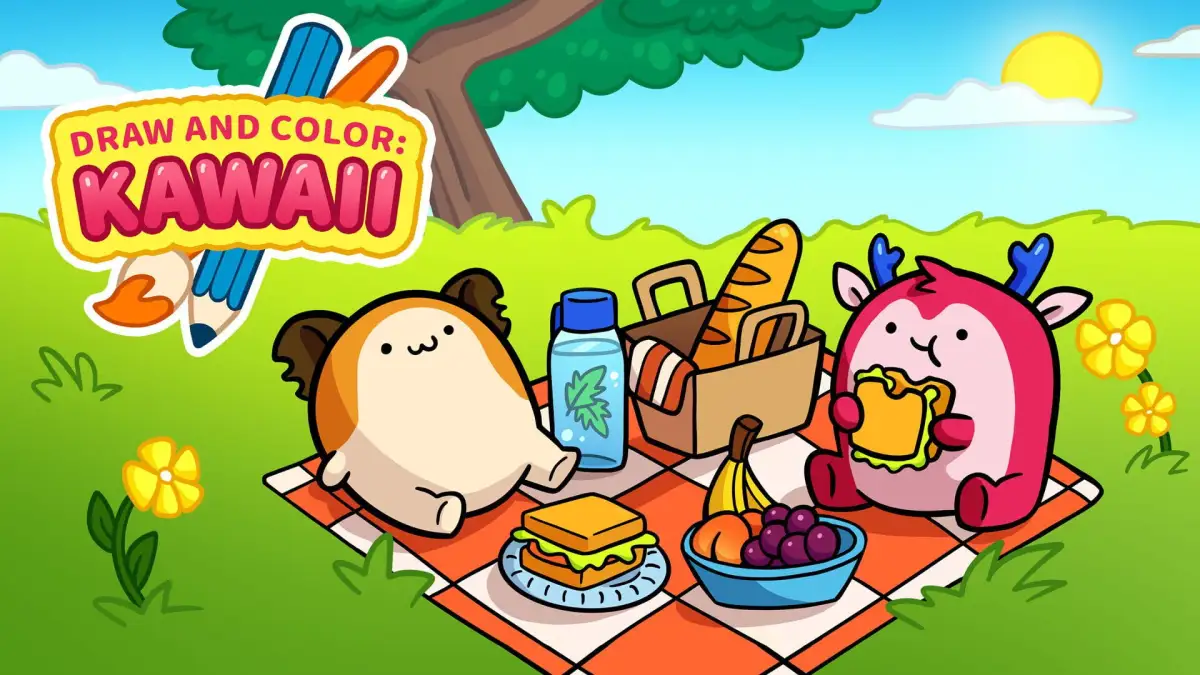 Portada de Draw and Color: Kawaii