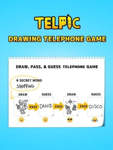 Portada de Drawing Telephone Game: Telpic