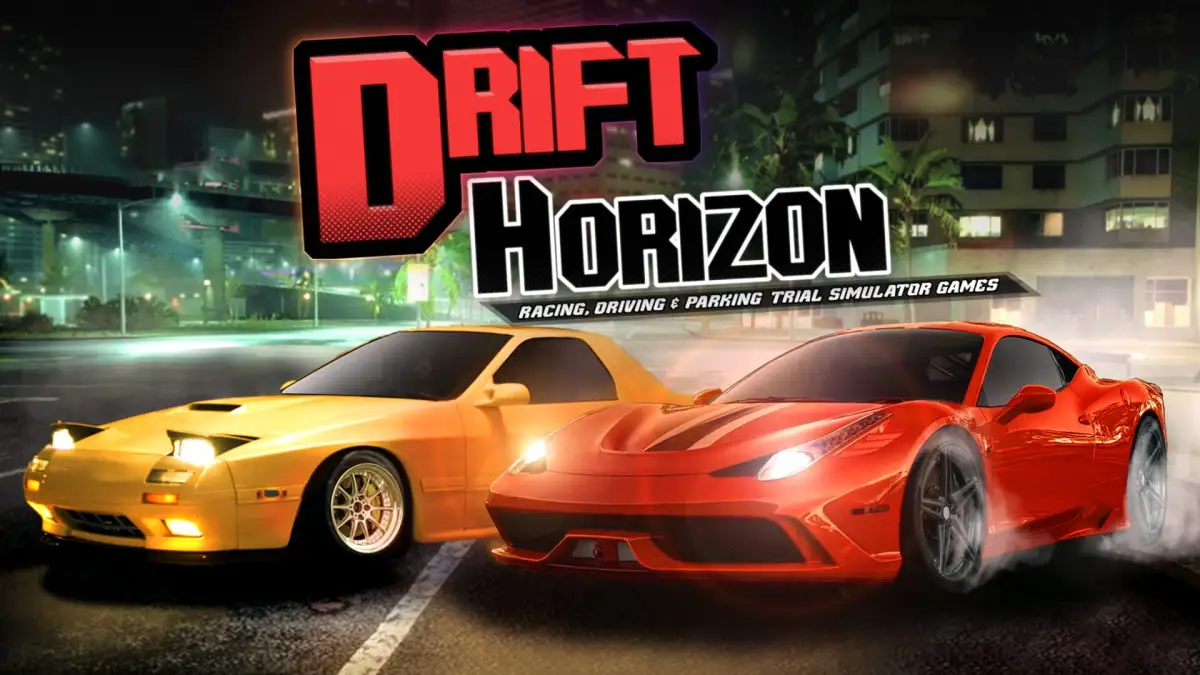 Portada de Drift Horizon: Racing, Driving & Parking Trial Simulator Games