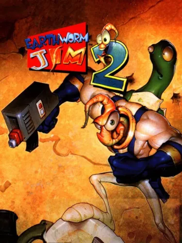 Portada de Earthworm Jim 2