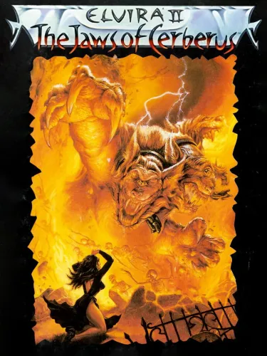 Portada de Elvira II: The Jaws of Cerberus