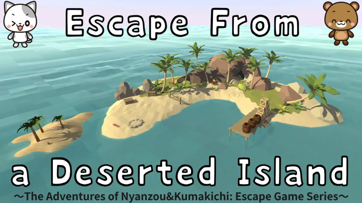 Portada de Escape From a Deserted Island: The Adventures of Nyanzou & Kumakichi