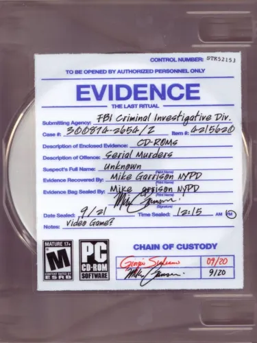 Portada de Evidence: The Last Ritual