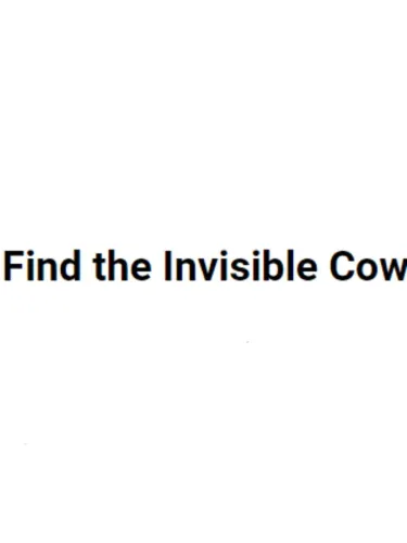 Portada de Find the Invisible Cow
