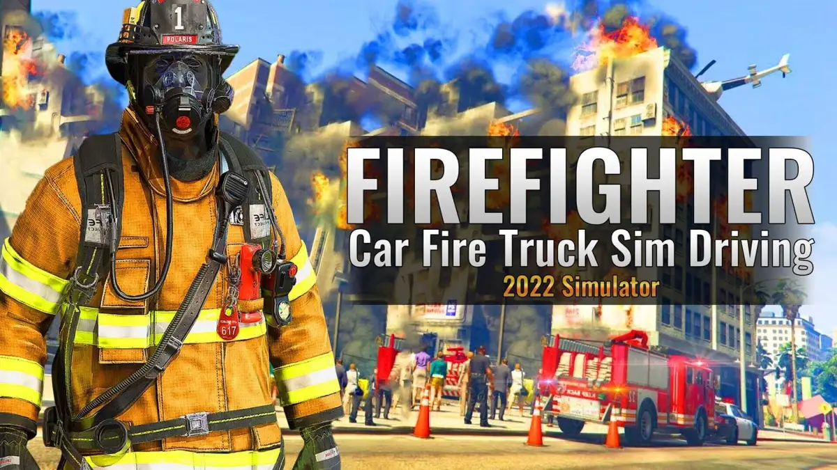 Portada de Firefighter: Car Fire Truck Sim Driving 2022 Simulator
