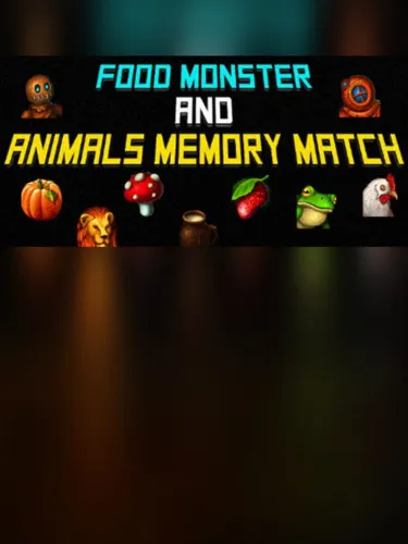 Portada de Food Monster and Animals Memory Match
