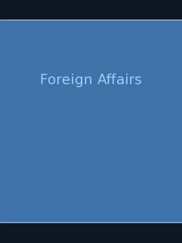 Portada de Foreign Affairs