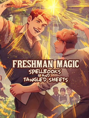 Portada de Freshman Magic: Spellbooks and Tangled Sheets