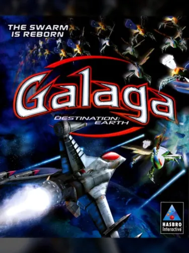 Portada oficial del videojuego Galaga: Destination Earth