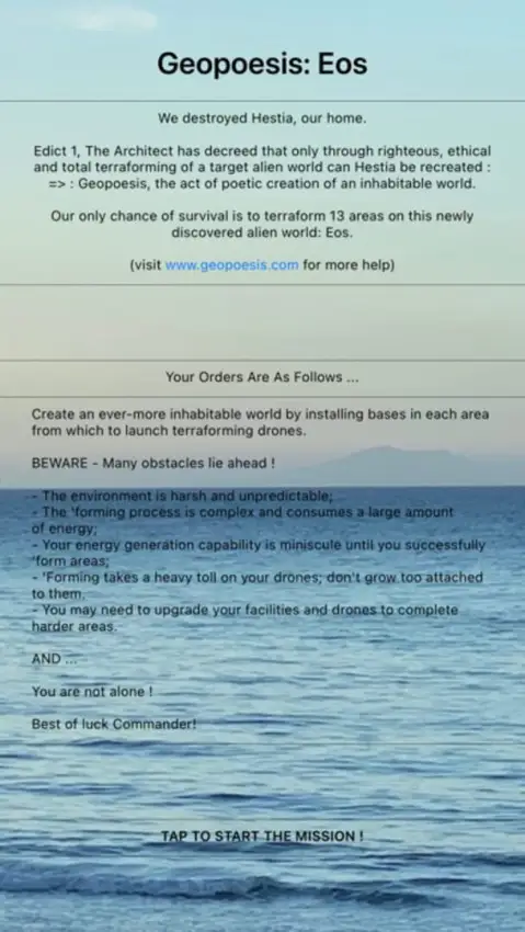 Portada de Geopoesis: Eos