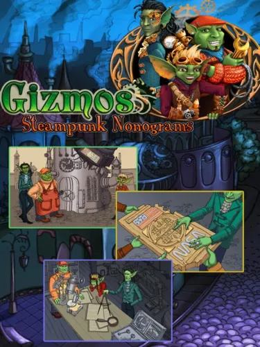 Portada de Gizmos: Steampunk Nonograms