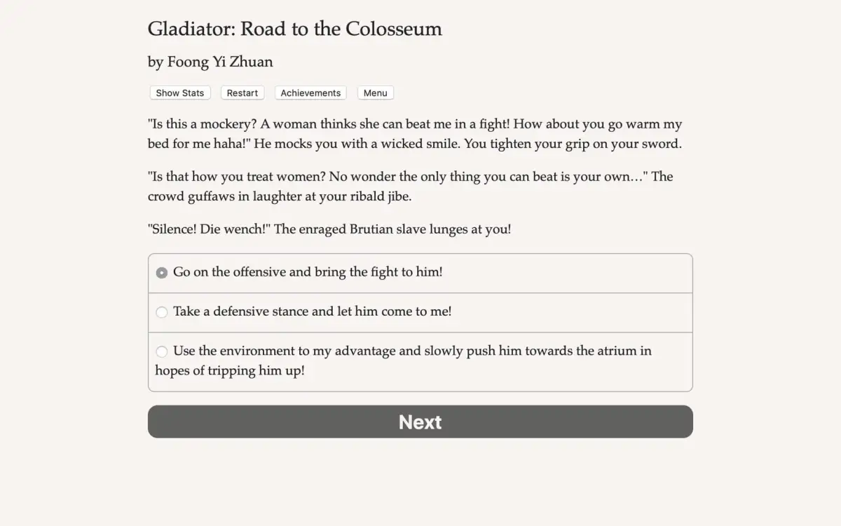 Gladiator: Road to the Colosseum