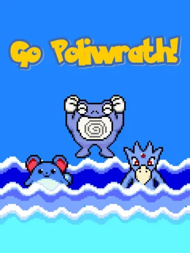 Portada oficial del videojuego Go, Poliwrath!