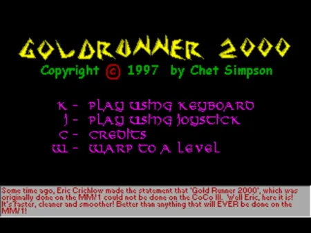 Portada de Gold Runner 2000