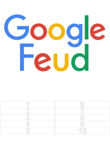 Portada de Google Feud