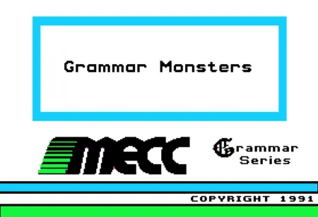 Portada de Grammar Monsters