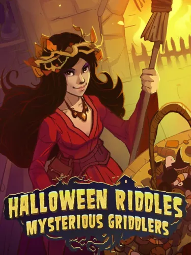 Portada de Halloween Riddles Mysterious Griddlers