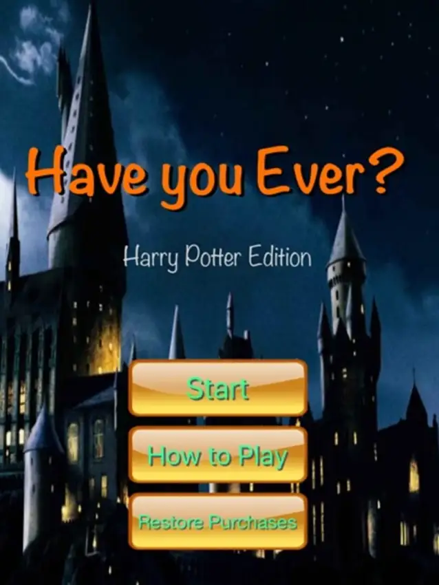 Have You Ever? – Harry Potter Edition