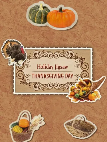 Portada de Holiday Jigsaw: Thanksgiving Day