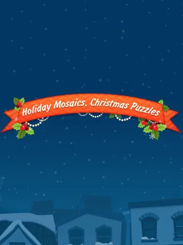 Portada de Holiday Mosaics Christmas Puzzles