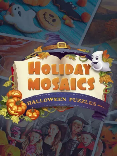 Portada de Holiday Mosaics: Halloween Puzzles