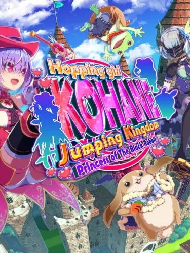 Portada de Hopping girl Kohane Jumping Kingdom: Princess of the Black Rabbit