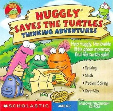 Portada de Huggly Saves the Turtles: Thinking Adventures