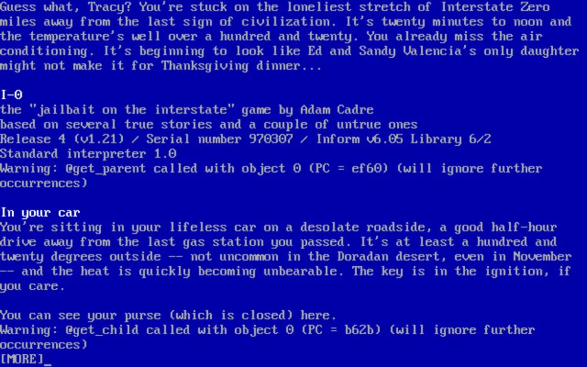 I-0: Jailbait on Interstate Zero