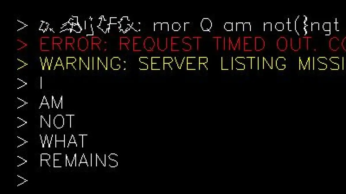 I Am Not What Remains